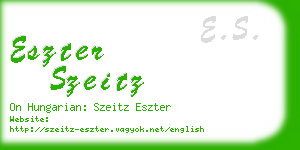 eszter szeitz business card